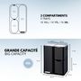 Voir la diapositive 4 : Kitchen move Poubelle de cuisine tri sélectif HAJA Noir Acier inoxydable 60L