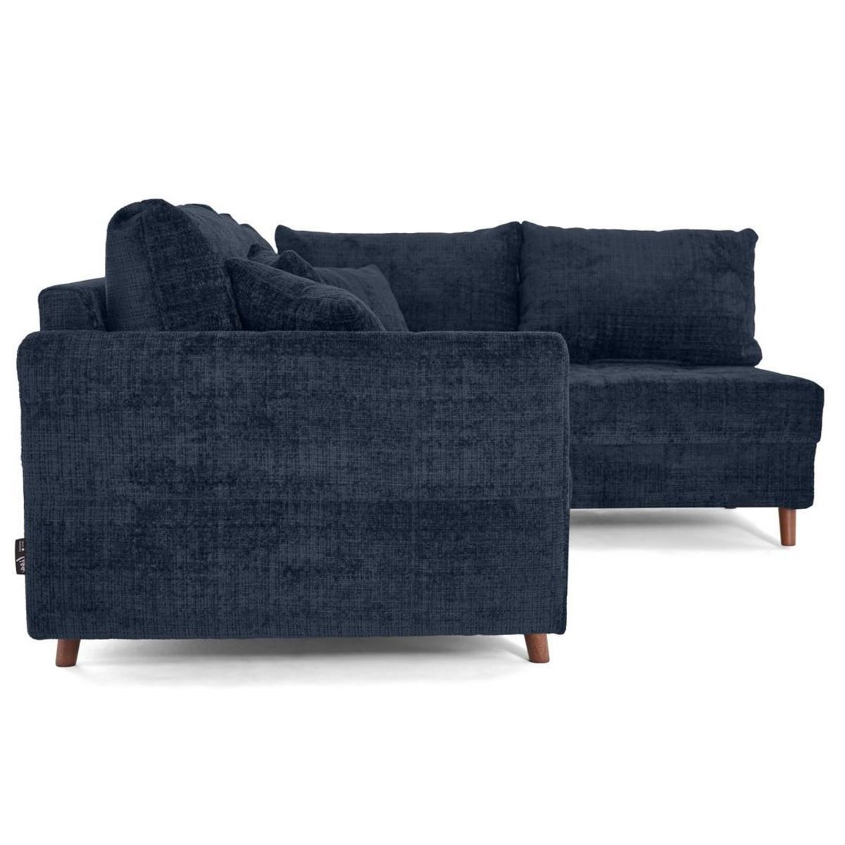 LISA DESIGN Rune - canapé d'angle droit 4 places en velours texturé