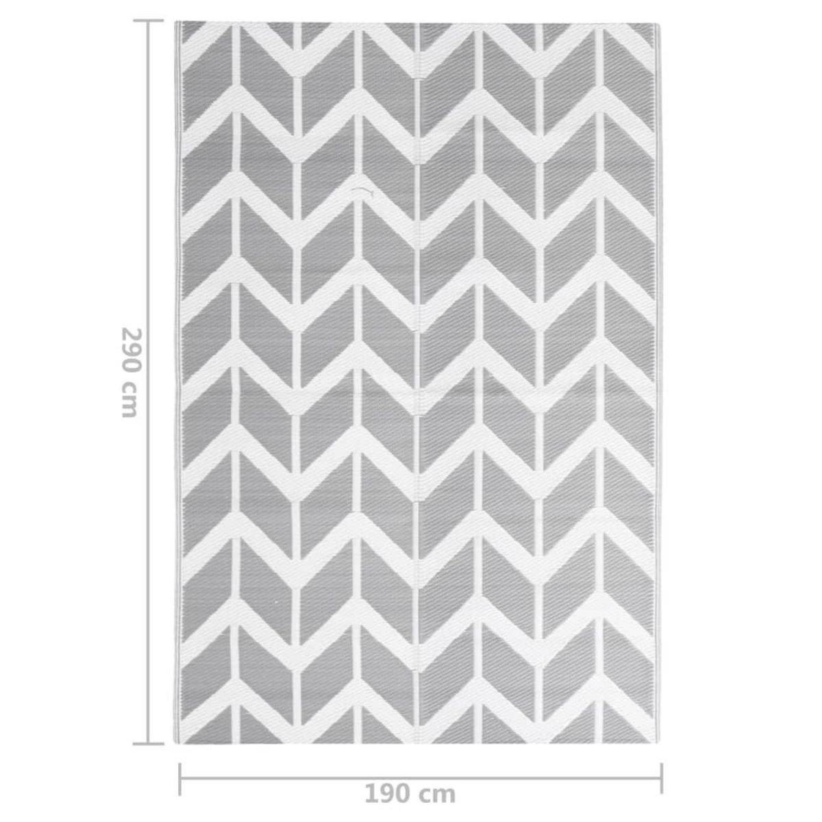 VIDAXL Tapis d'exterieur Gris 190x290 cm PP