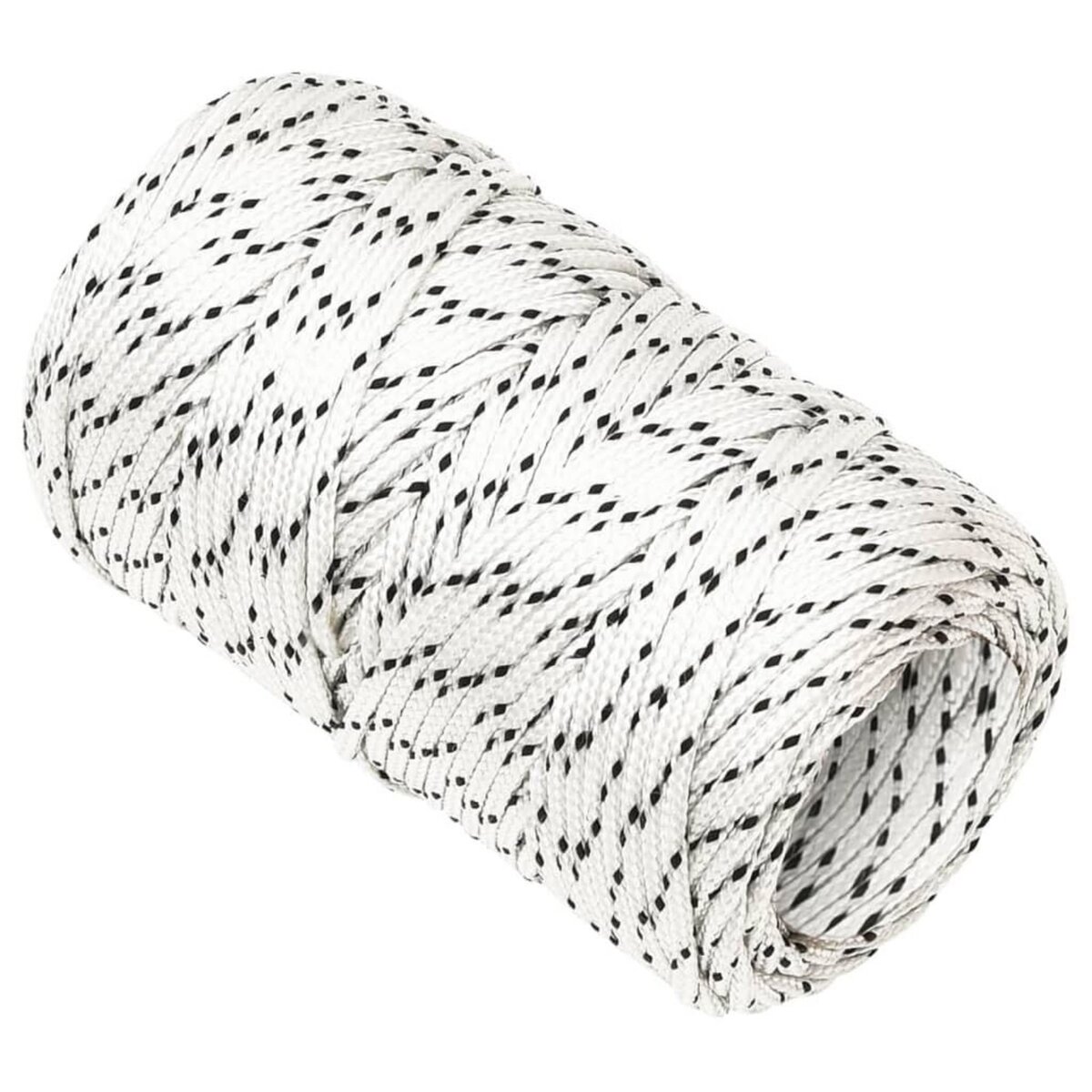 VIDAXL Corde de bateau tresse Blanc 2 mmx50 m Polyester