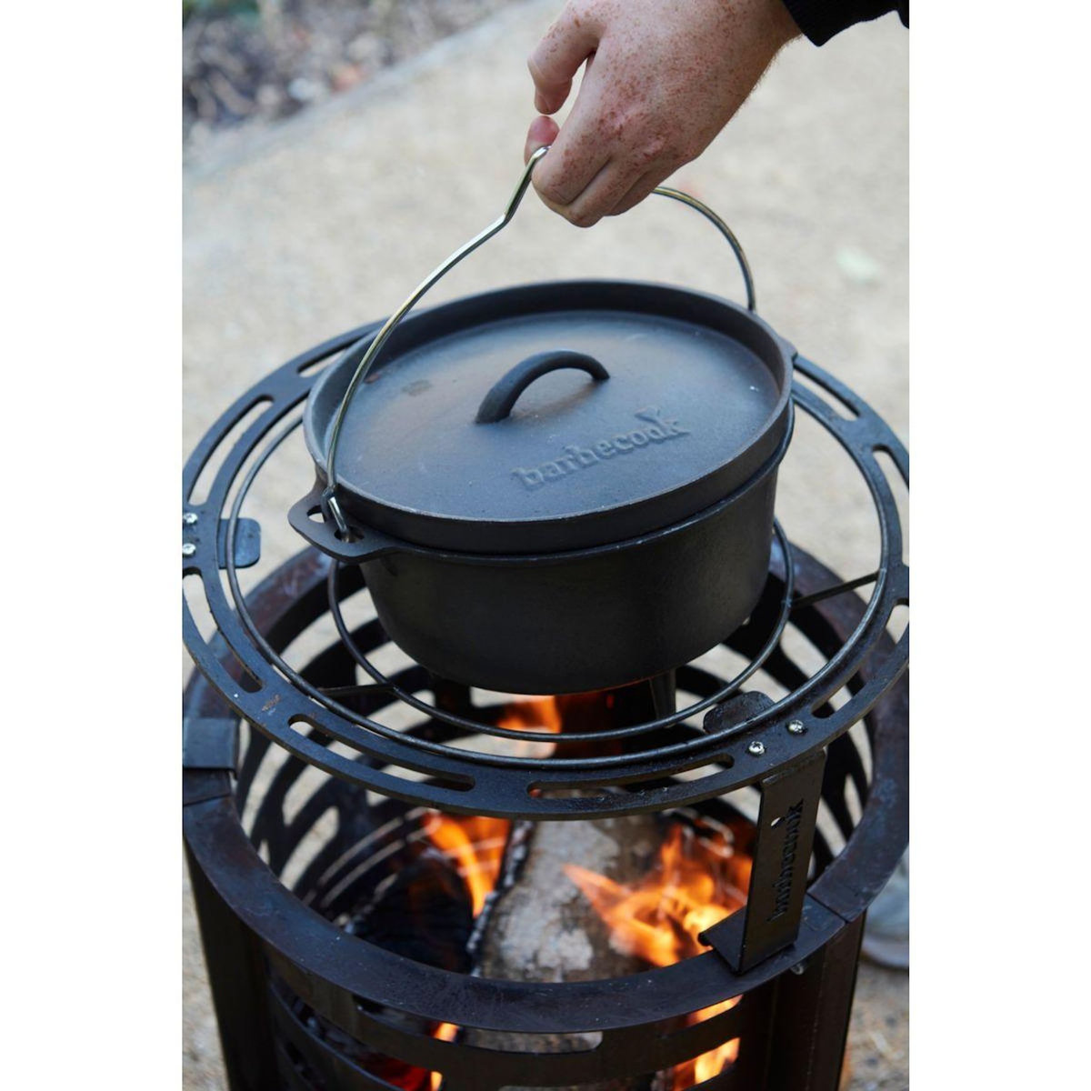 BARBECOOK Cocotte barbecue en fonte émaillée 3L BC-WOO-6008