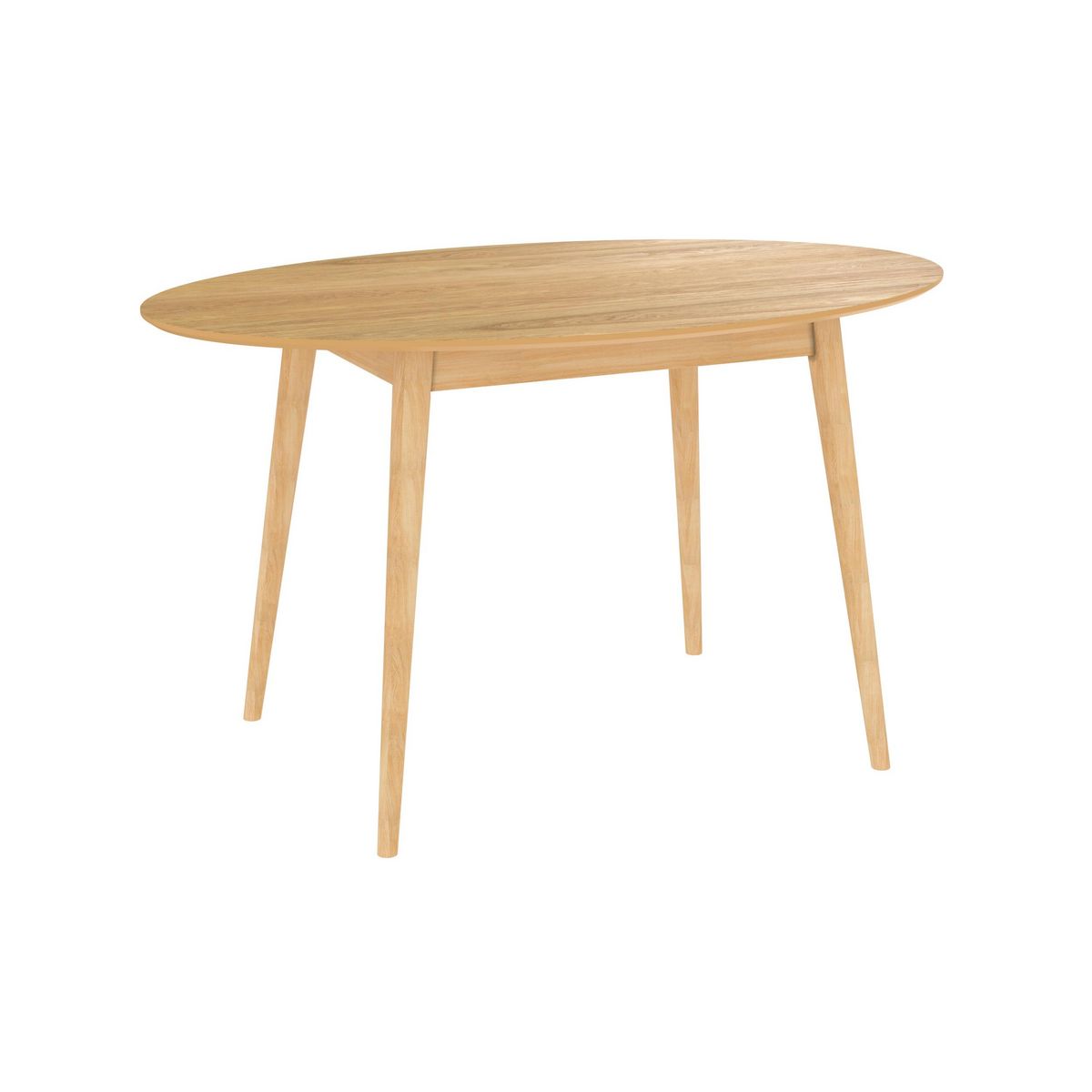 Rendez vous déco Table ovale 4 personnes en bois clair 130 cm - Eddy