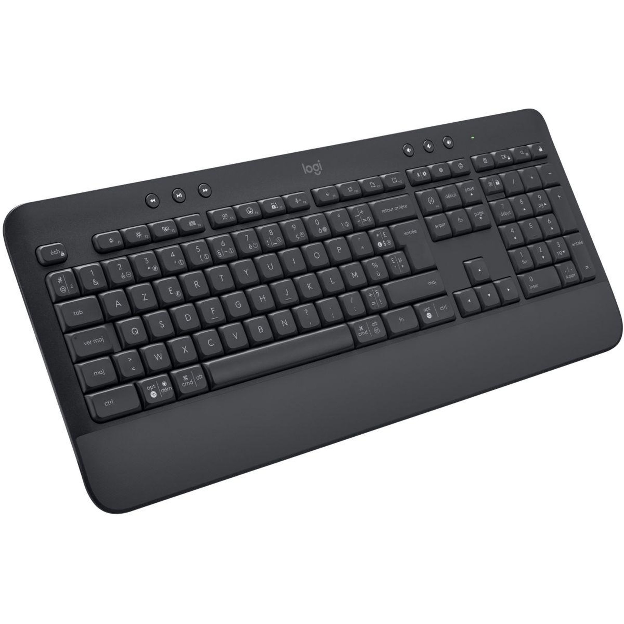 Logitech Clavier sans fil K650 Noir Ergonomique repose poignets