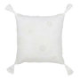 Voir la diapositive 1 : Paris Prix Coussin Déco Fleurs  Bali  45x45cm Blanc
