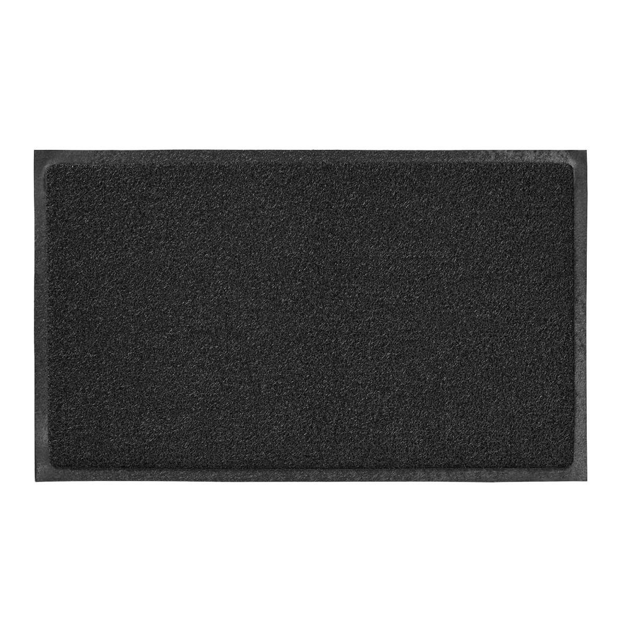 Douceur d'Intérieur Tapis d'Entrée Spaghetti  Yoni  45x75cm Noir