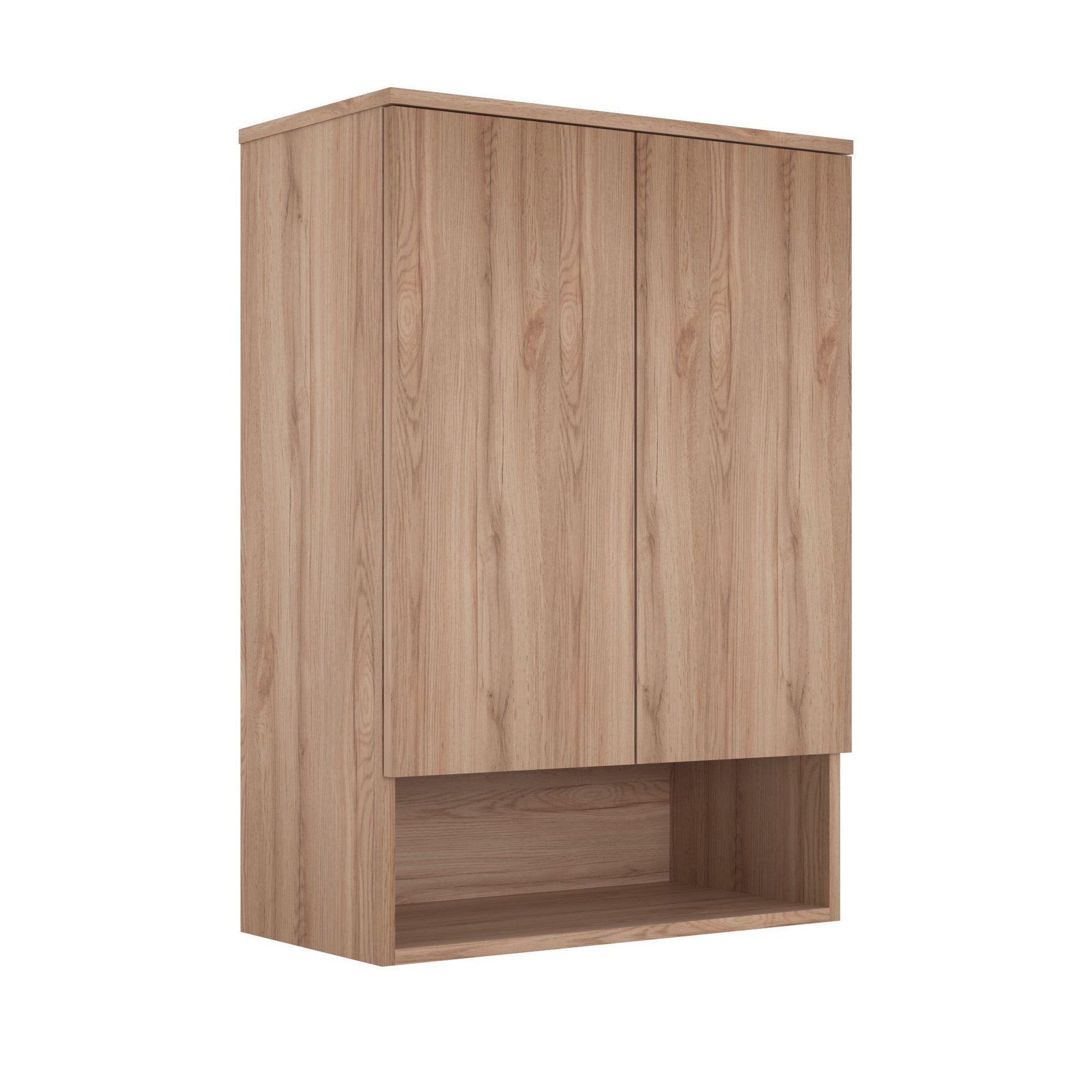 Habitat et Jardin Armoire de Salle de Bain  Bosco Lume 70  - 70 x 36 x 100 cm - Oak