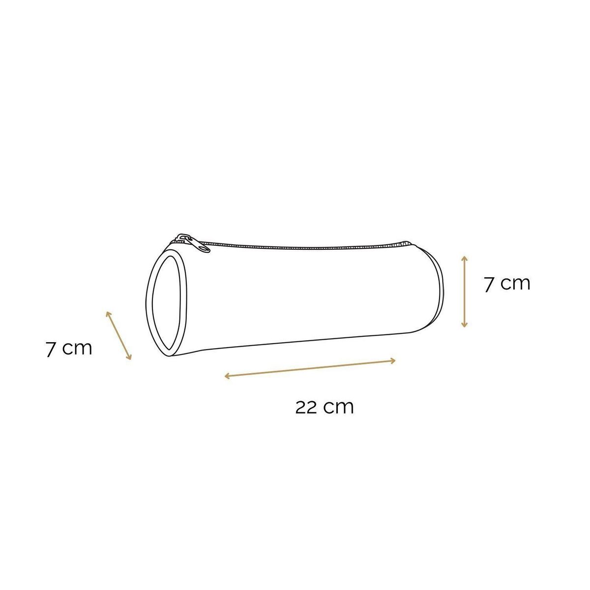 Bagtrotter BAGTROTTER Trousse scolaire ronde Offshore Noir Tournesols