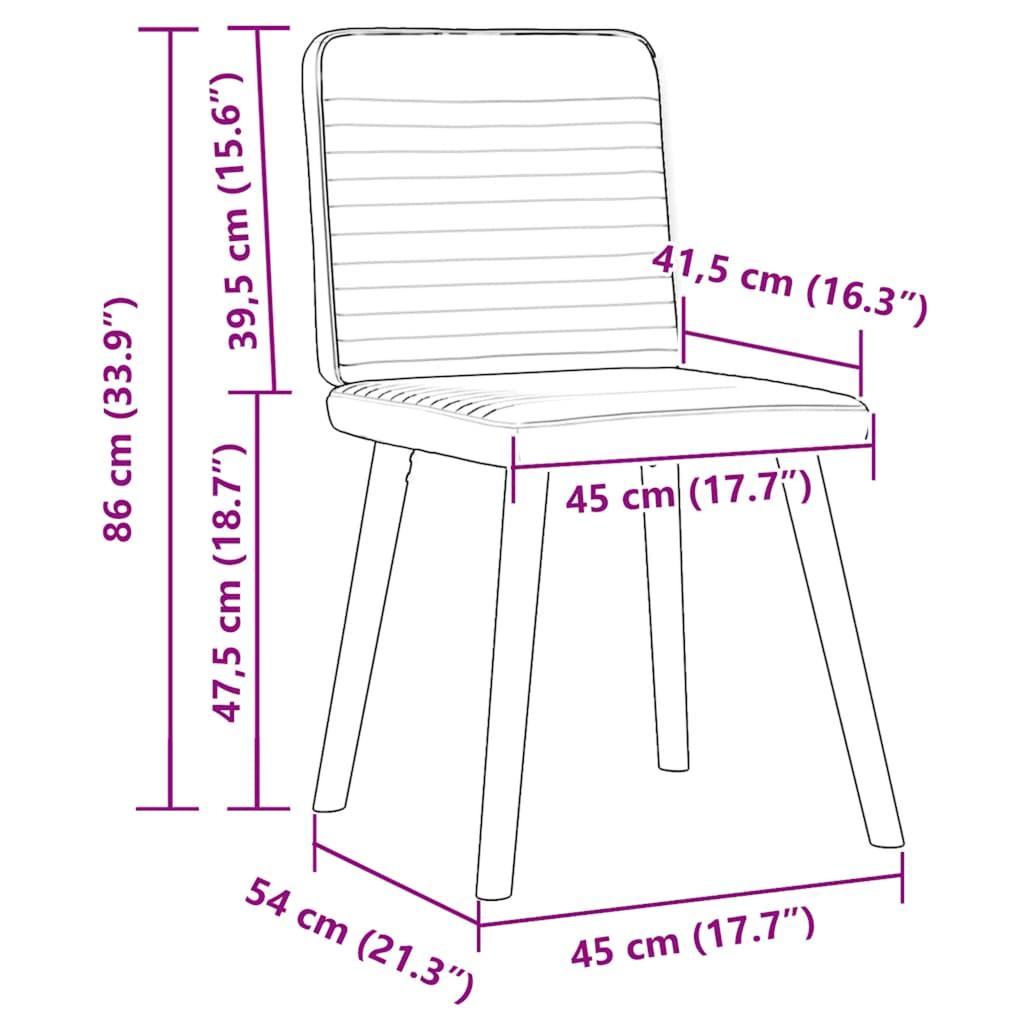 Voir la diapositive 6 : VIDAXL Chaises a manger lot de 2 gris fonce tissu