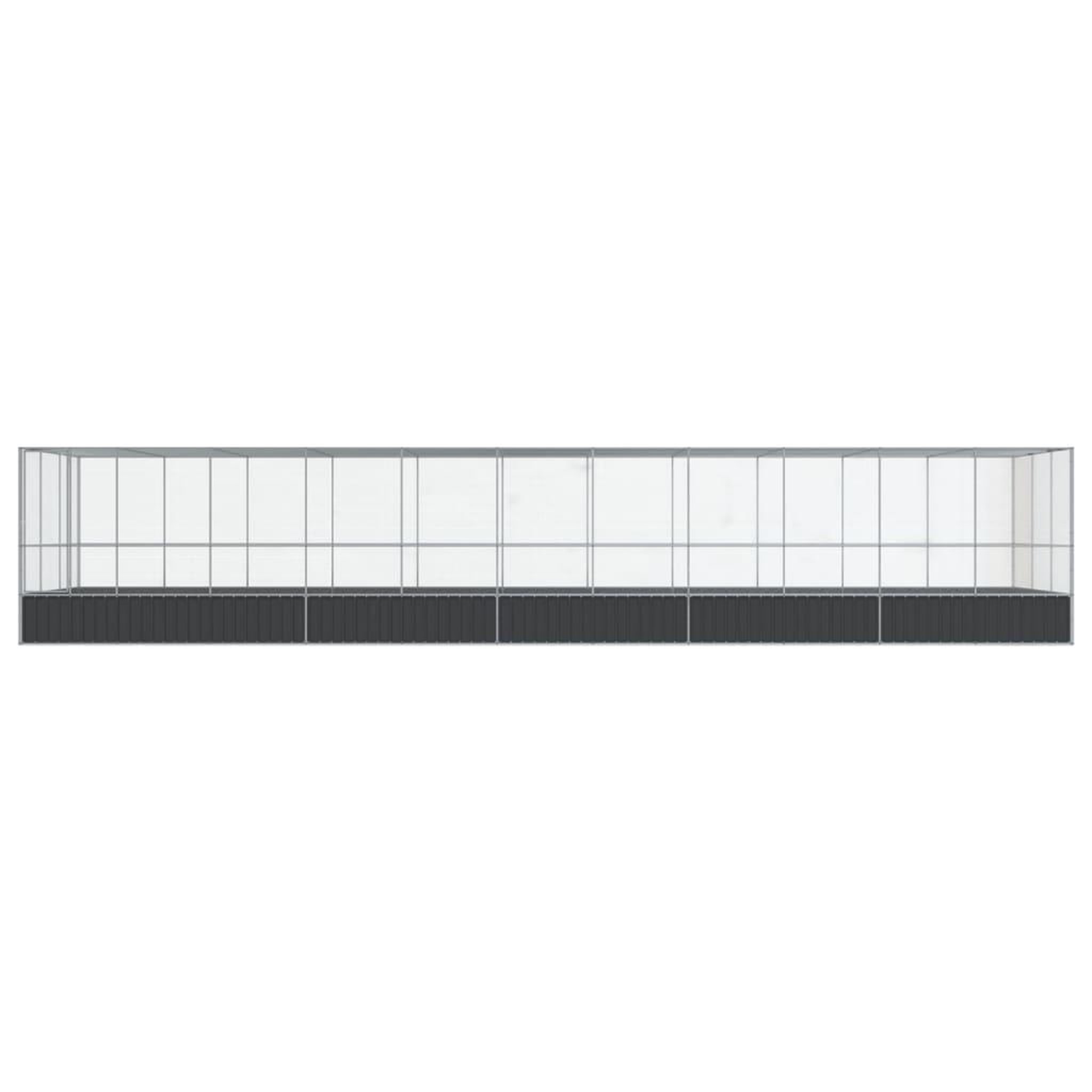 Voir la diapositive 3 : VIDAXL Voliere avec extension argente 1139x307x212 cm acier