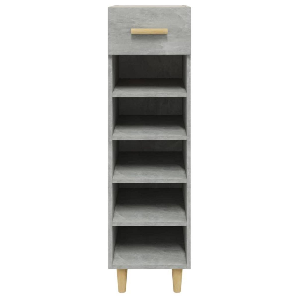 VIDAXL Armoire a chaussures Gris beton 30x35x105 cm Bois d'ingenierie