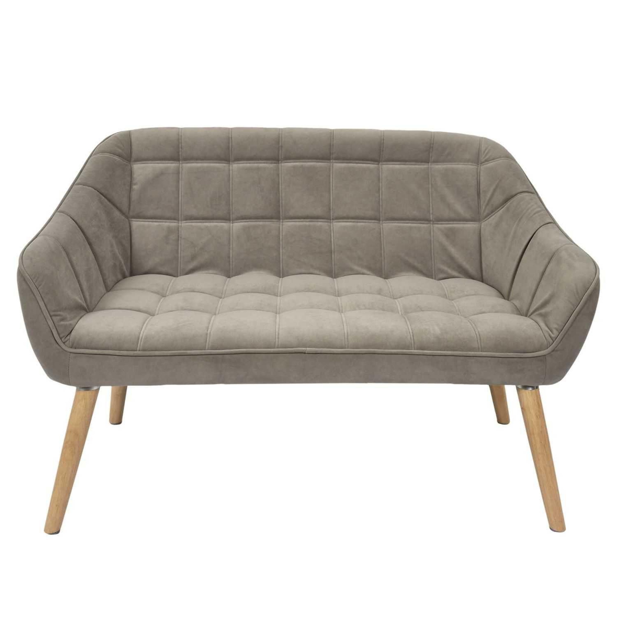 Voir la diapositive 3 : The Home Deco Factory Canapé namsos - 2 places - taupe