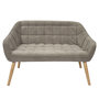 Voir la diapositive 3 : The Home Deco Factory Canapé Namsos - 2 Places - Taupe