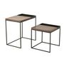 Voir la diapositive 5 : Paris Prix Lot de 2 Tables d'Appoint Gigognes  Kelsey  60cm Bronze & Noir