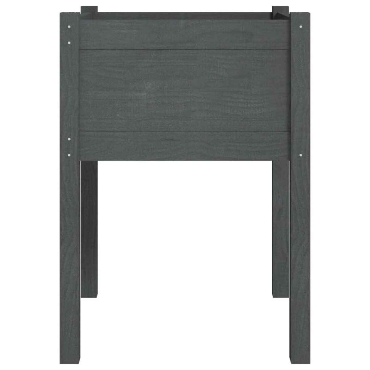 VIDAXL Jardiniere Gris 50x50x70 cm Bois de pin massif
