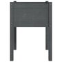 Voir la diapositive 4 : VIDAXL Jardiniere Gris 50x50x70 cm Bois de pin massif