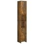 Voir la diapositive 2 : VIDAXL Armoire de bain Chene fume 30x30x183,5 cm Bois d'ingenierie
