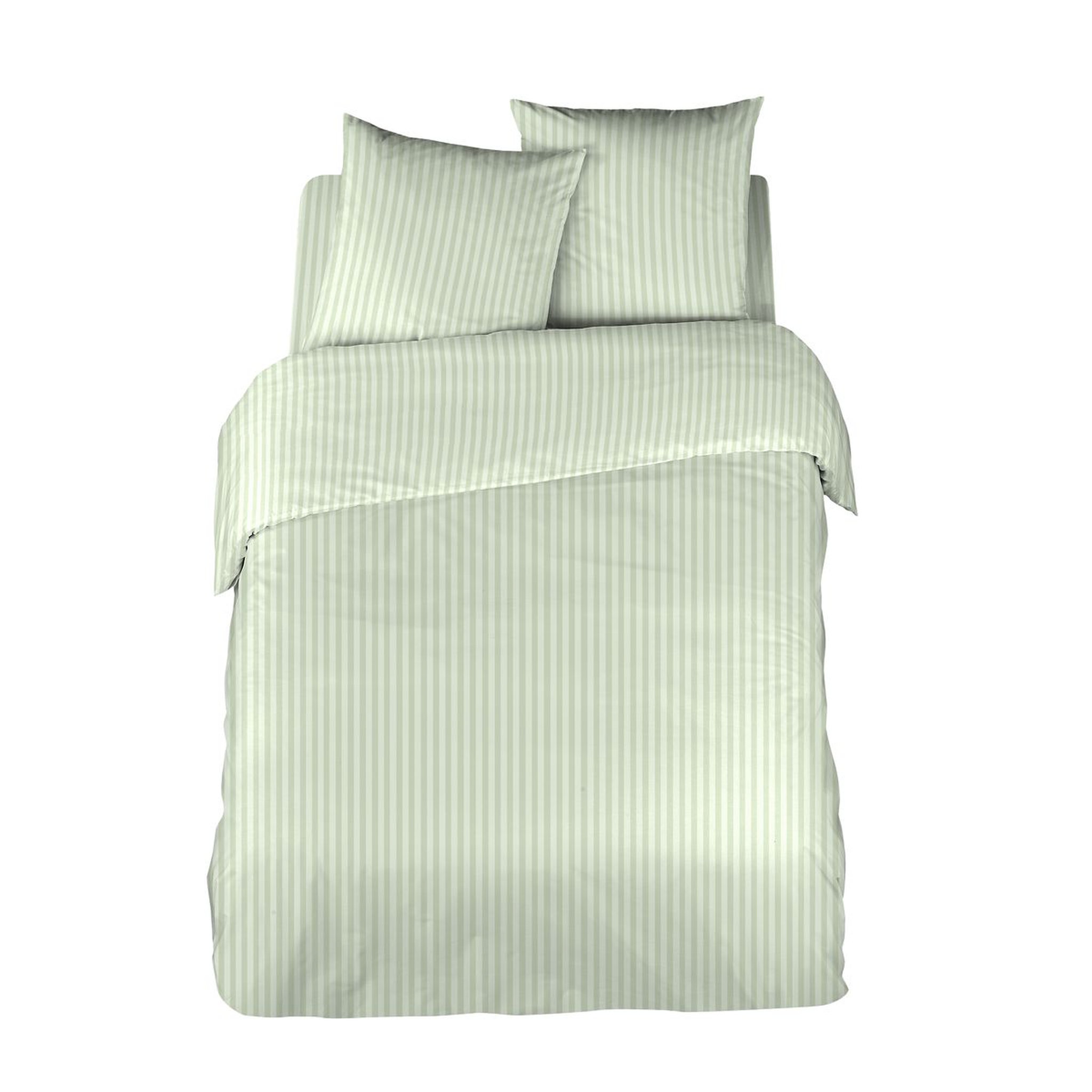 Parure de drap unie en satin de coton 