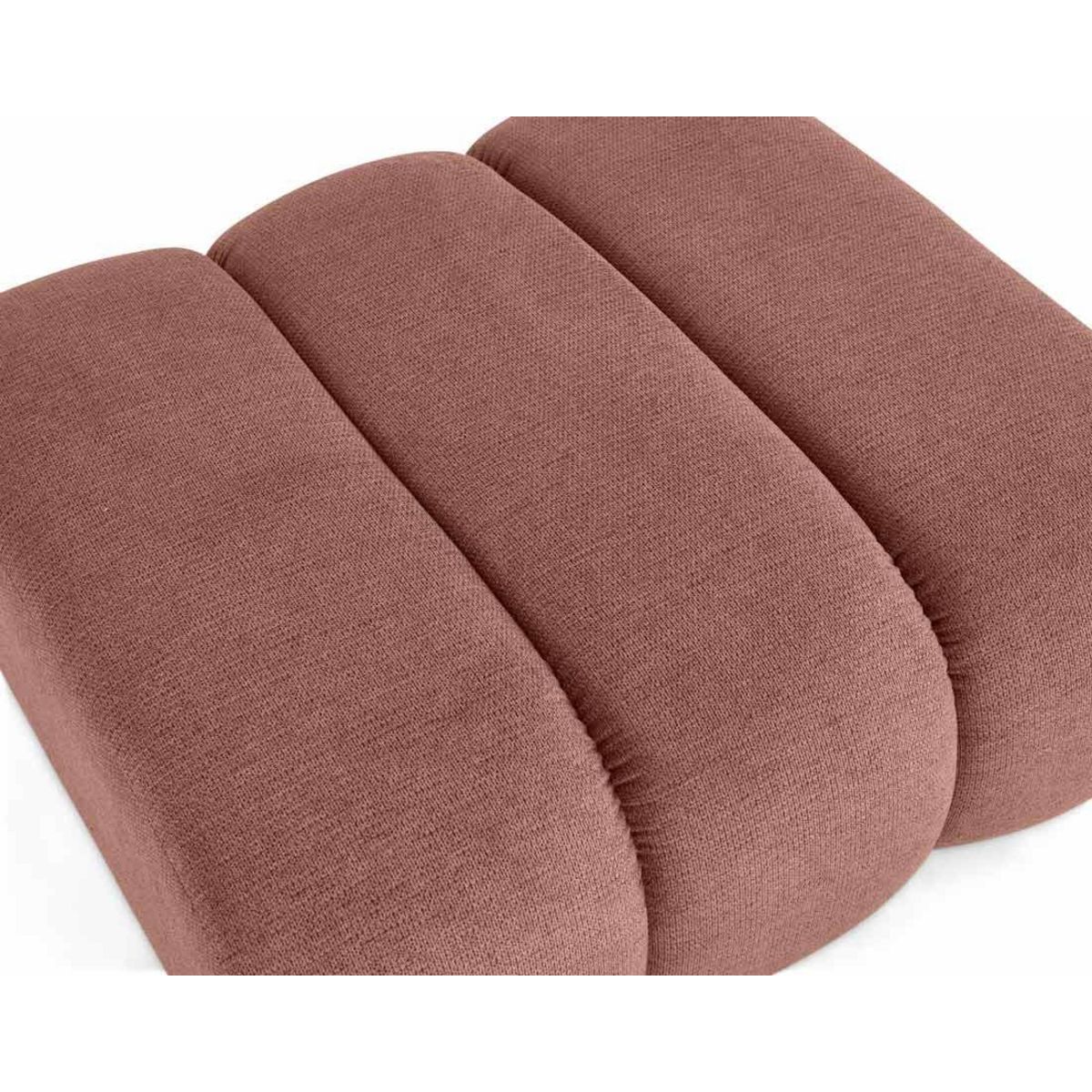 LISA DESIGN Debbie - pouf en tissu texturé