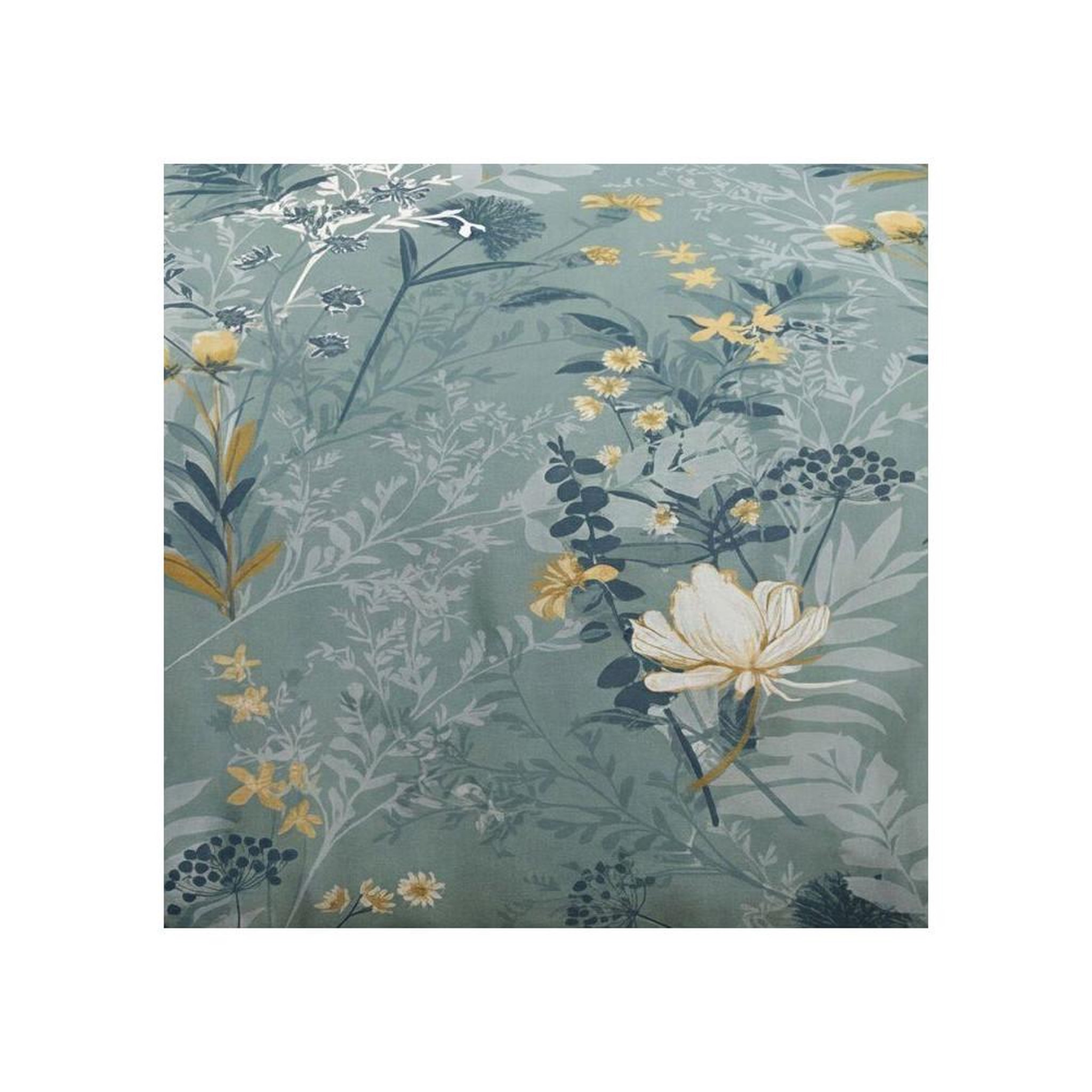 Voir la diapositive 3 : Today Parure de lit today sunshine en coton imprimé floral bleu, 260 x 240 cm, pour 2 personnes : housse de couette + 2 taies 63 x 63 cm, réversible