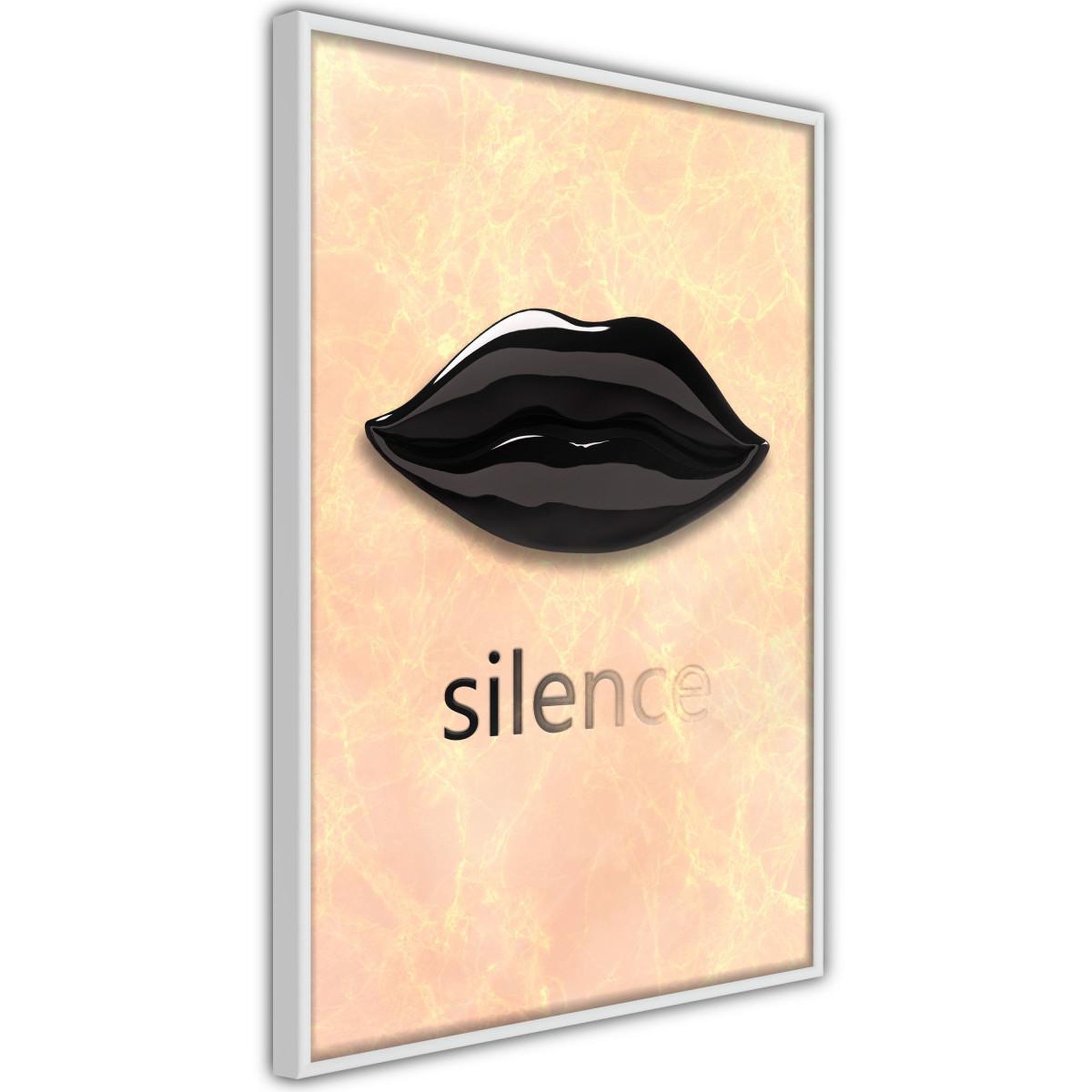 Paris Prix Affiche Murale Encadrée  Silent Lips