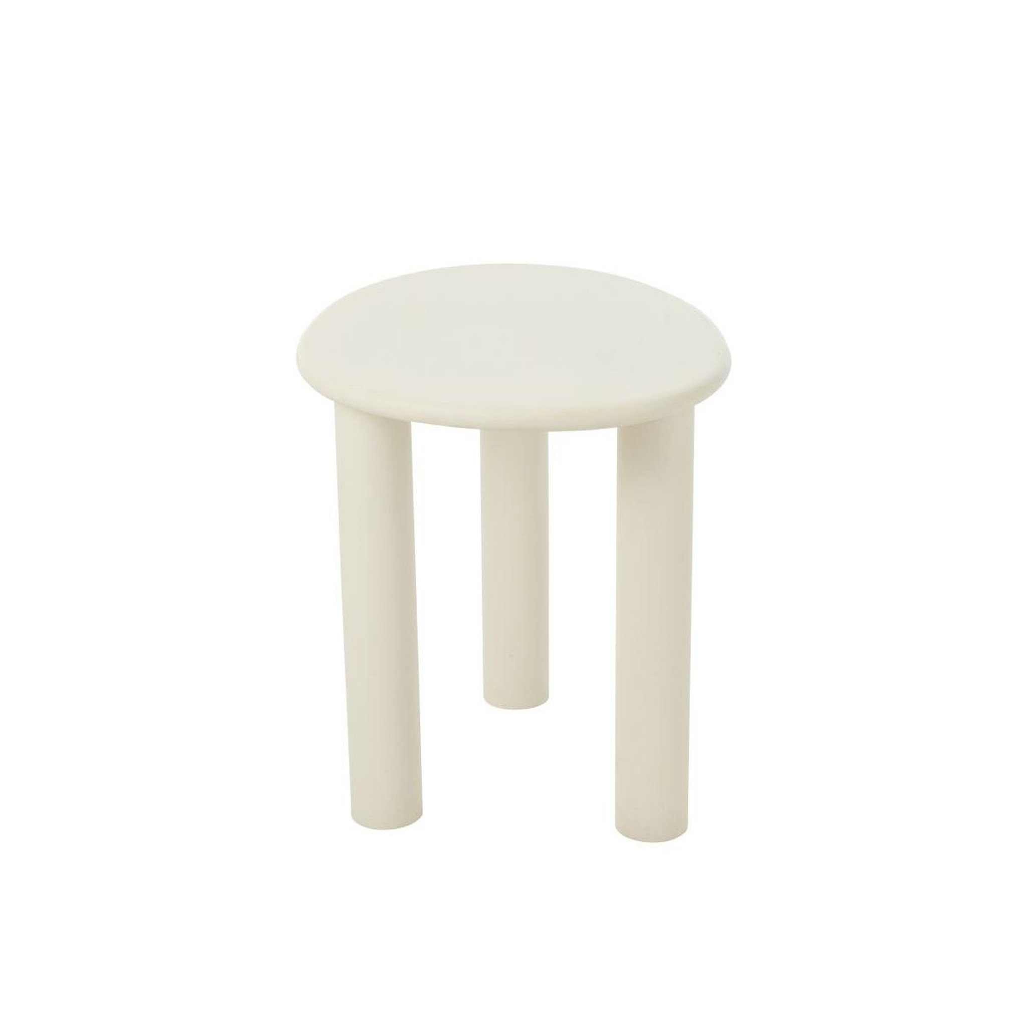 Voir la diapositive 4 : J-LINE Table d'appoint design  bali  51cm blanc