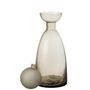 Voir la diapositive 2 : Paris Prix Vase Bouteille Bouchon en Verre  Yoko  43cm Grège