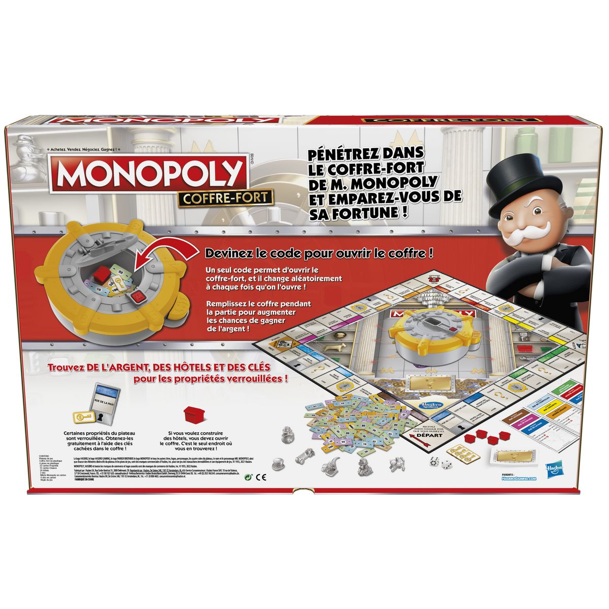 HASBRO Jeu Monopoly Coffre fort 