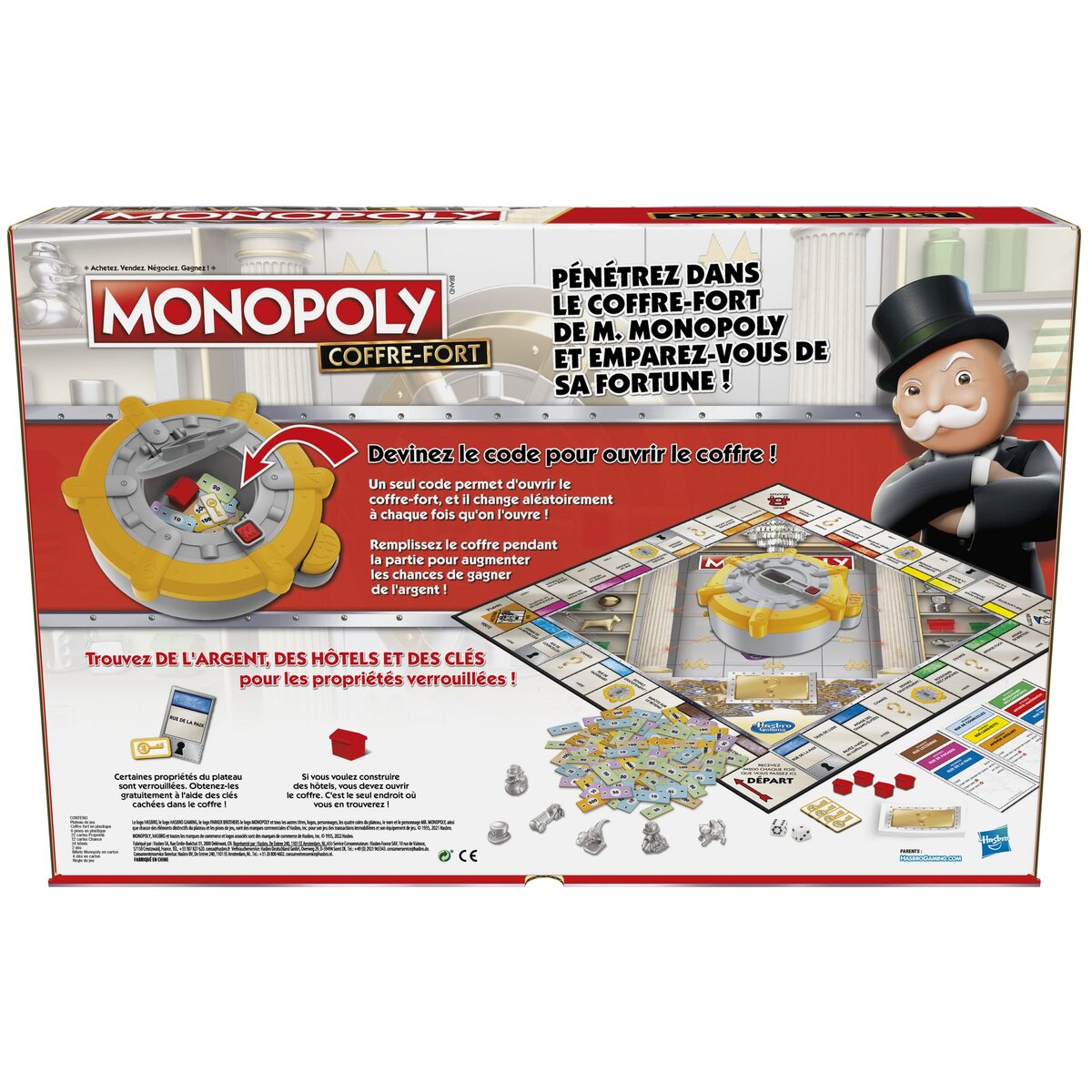 HASBRO Jeu Monopoly Coffre fort 