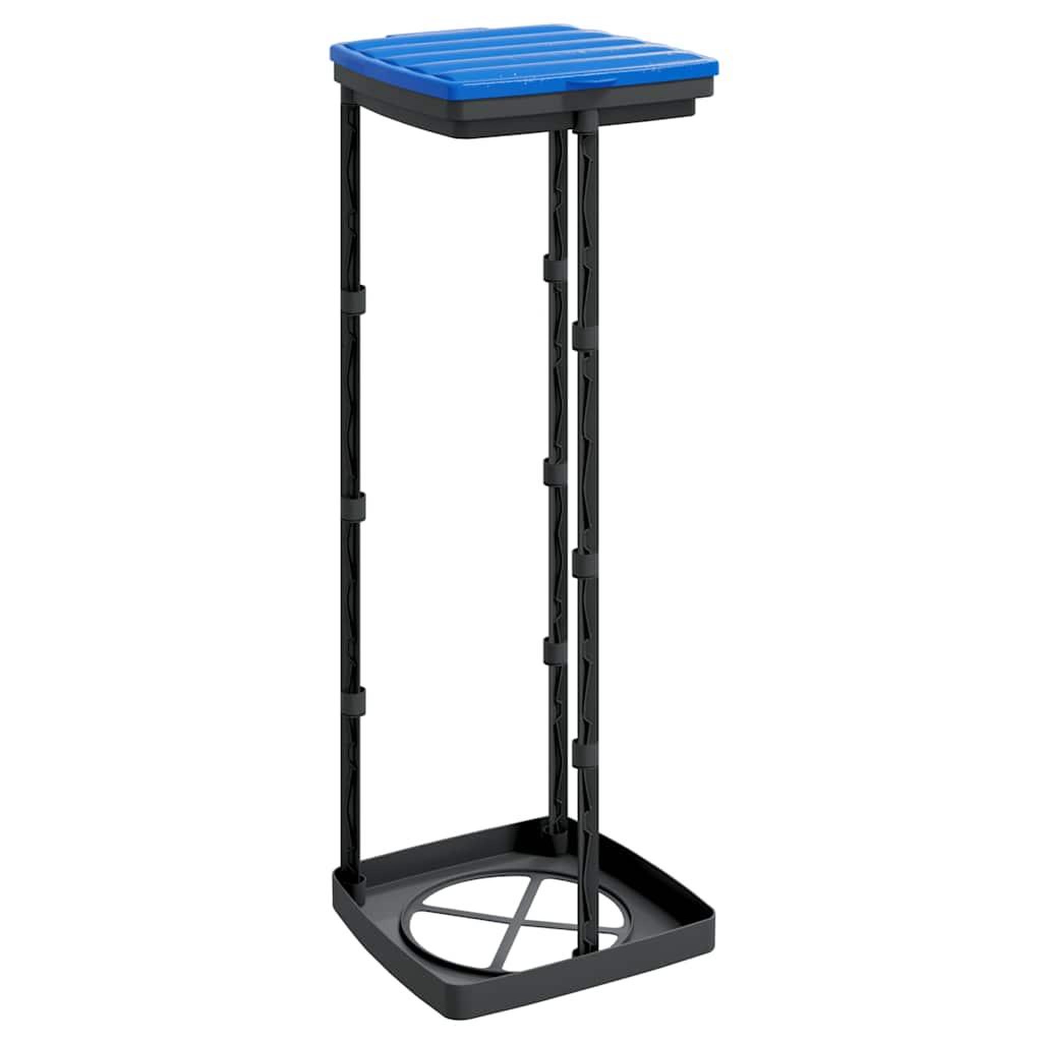 Voir la diapositive 4 : VIDAXL Porte-sacs poubelles 2 pcs noir et bleu 120 L PP