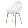 Voir la diapositive 3 : The Home Deco Factory Lot de 4 chaises ajourées ALAMEDA