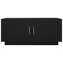 Voir la diapositive 3 : VIDAXL Table basse noir 102x50x45 cm bois d'ingenierie