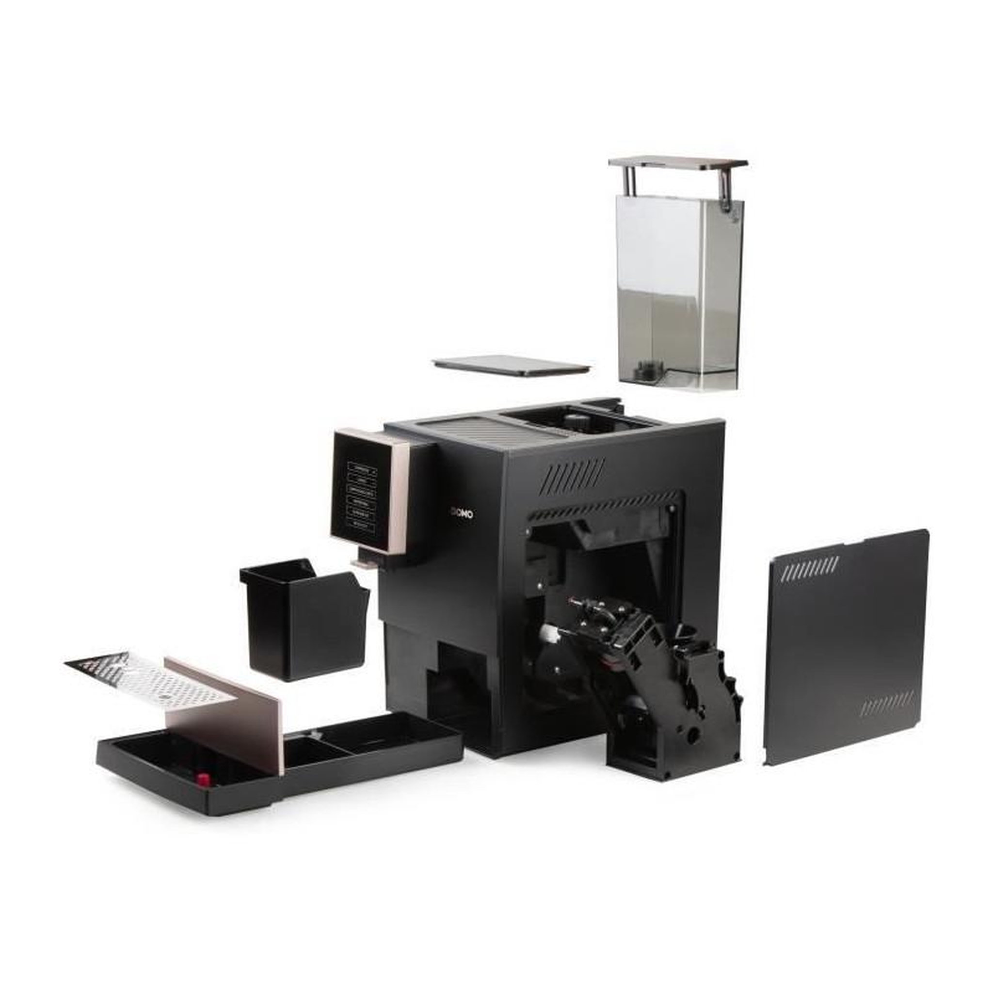 Voir la diapositive 2 : Domo Machine a expresso automatique avec broyeur - DOMO - DO743K - 1350 W - 19 bar - 125 g café - Noir