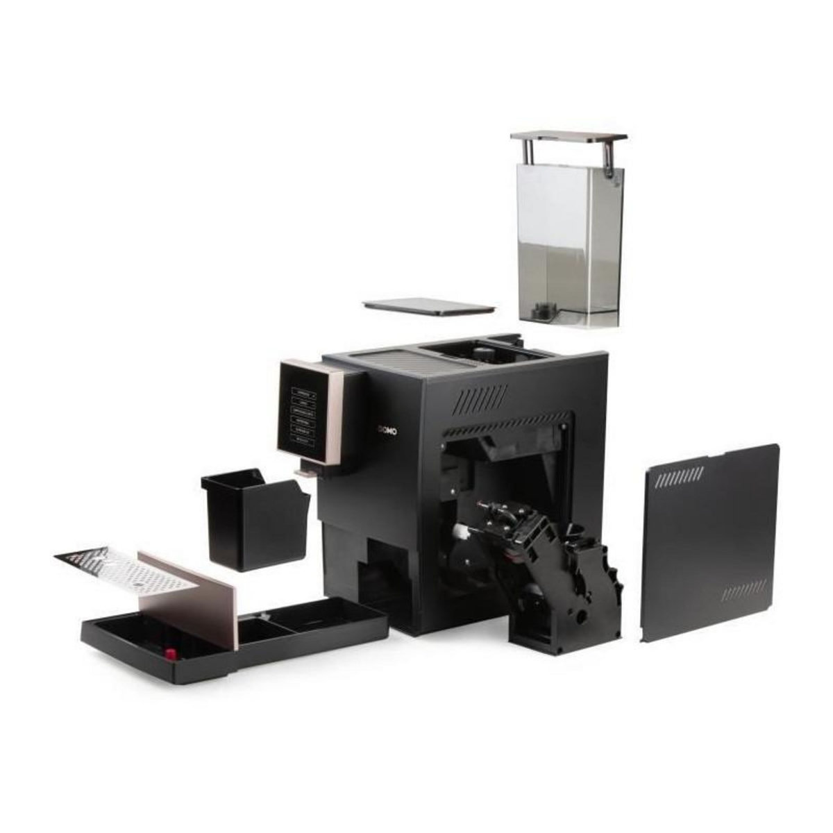 Domo Machine a expresso automatique avec broyeur - DOMO - DO743K - 1350 W - 19 bar - 125 g café - Noir