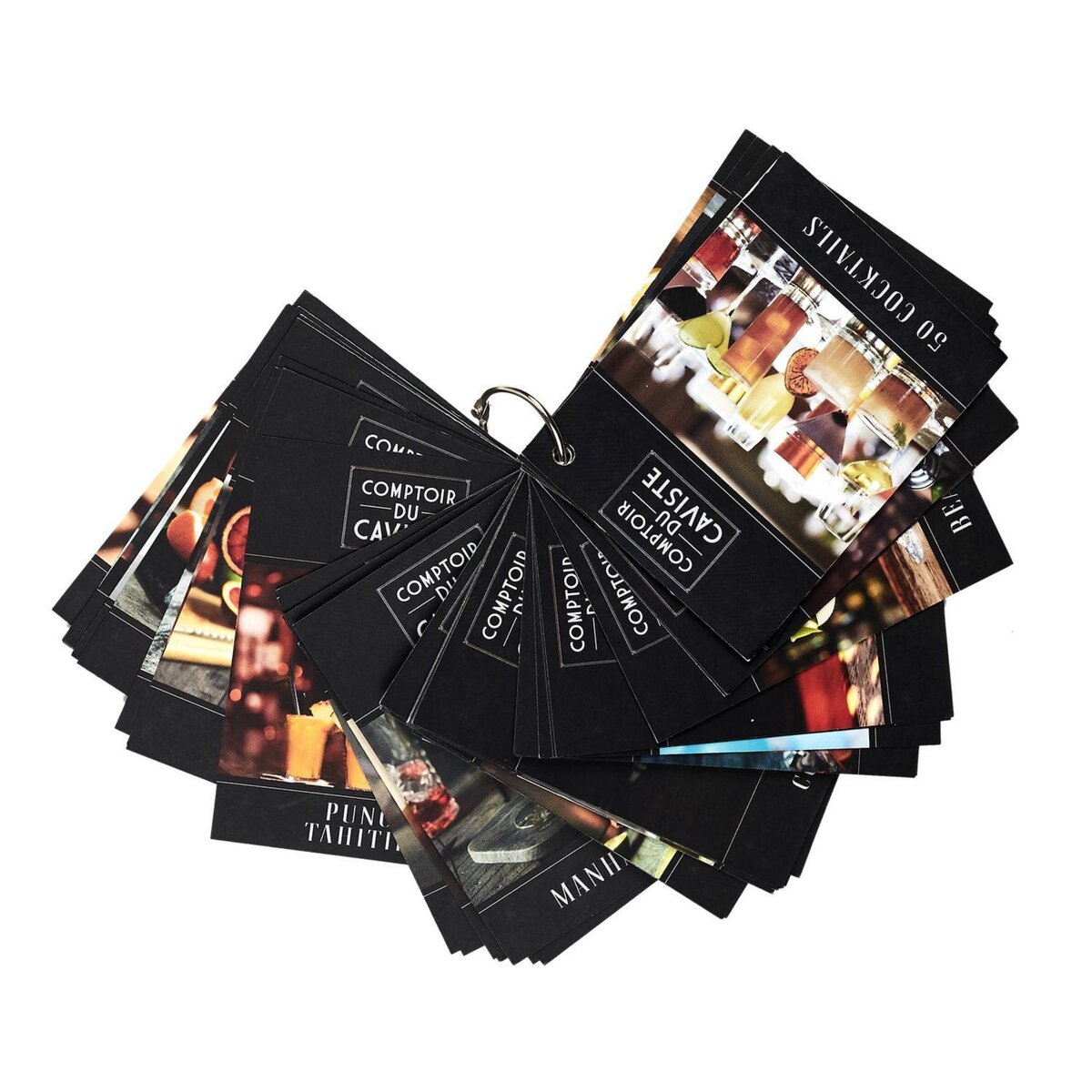 TOILINUX Coffret 5 accessoires à cocktail et 50 recettes - en acier inoxydable