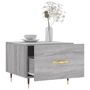 Voir la diapositive 4 : VIDAXL Table basse Sonoma gris 50x50x40 cm Bois d'ingenierie