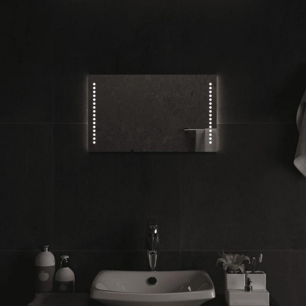VIDAXL Miroir de salle de bain a LED 30x50 cm