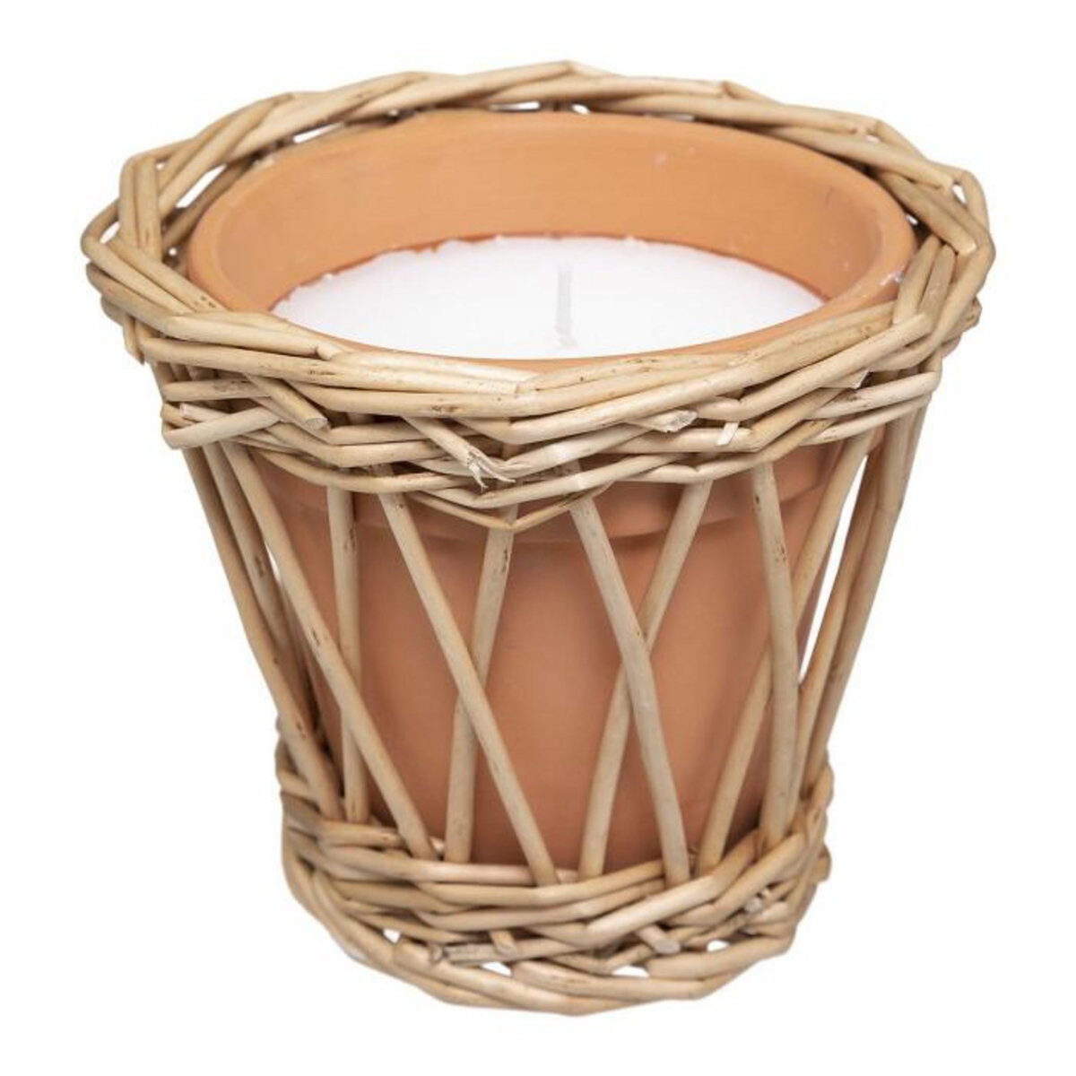 ATMOSPHERA Bougie Parfumée en Rotin  Carmen  120g Citronnelle