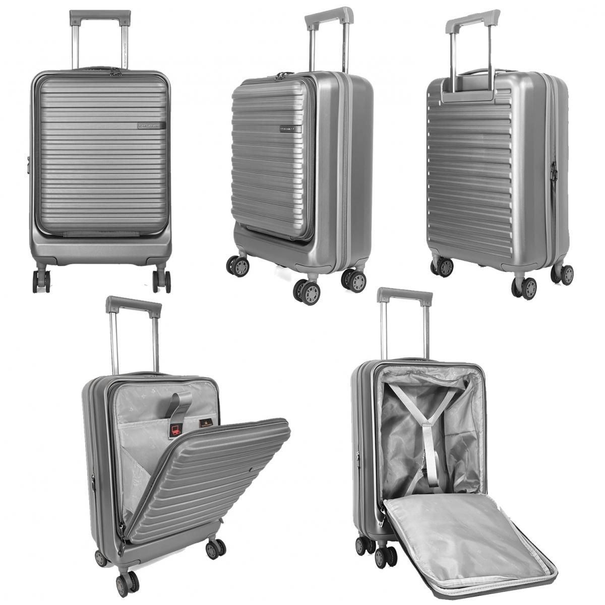 David Jones Valise cabine rigide porte-ordinateur 15.6  TSA 55cm