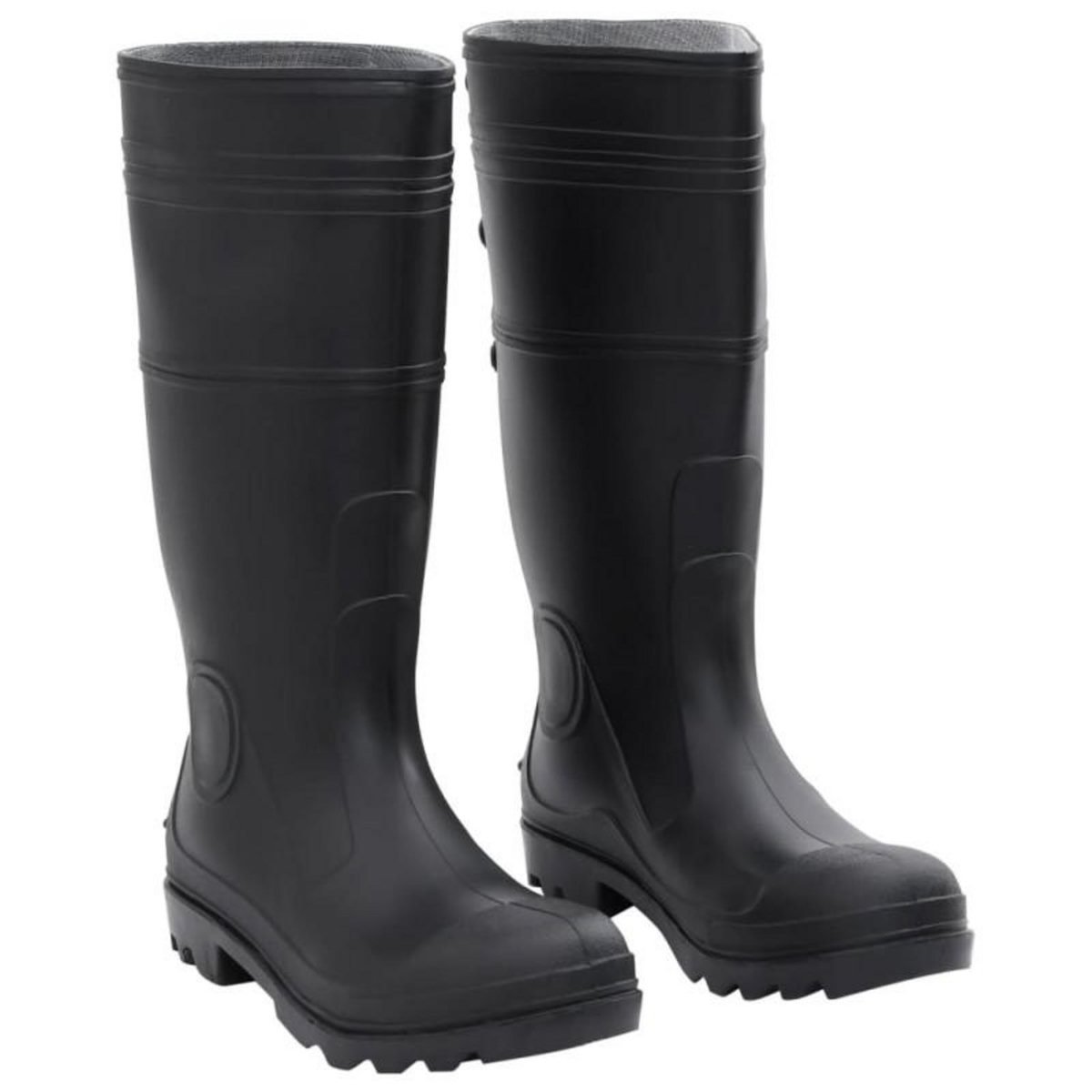 VIDAXL Bottes de pluie noir taille 41 PVC