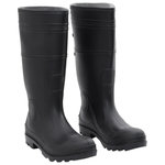 VIDAXL Bottes de pluie noir taille 41 PVC
