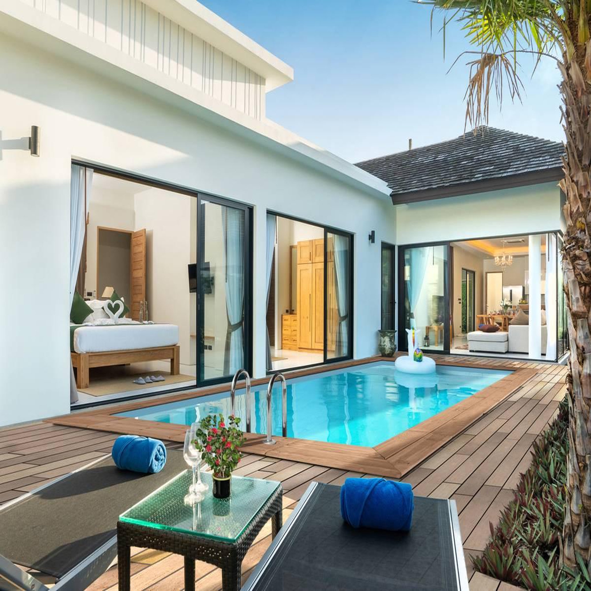 Habitat et Jardin Piscine bois rectangle   aruba 120   - 5.00 x 3.00 x 1.24 m