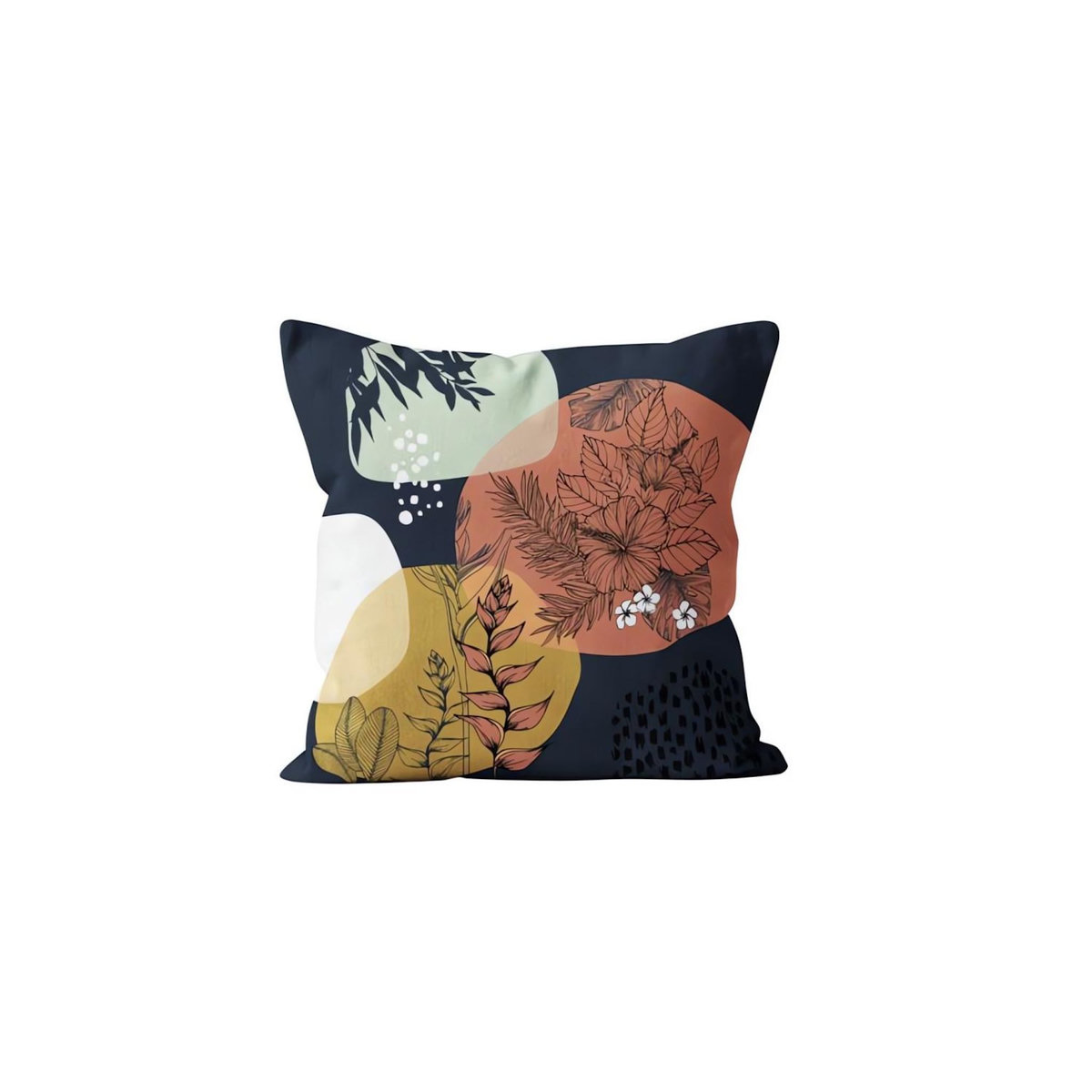 SOLEIL D'OCRE Coussin en velours 40x40 cm VELVET A02, par Soleil d'ocre