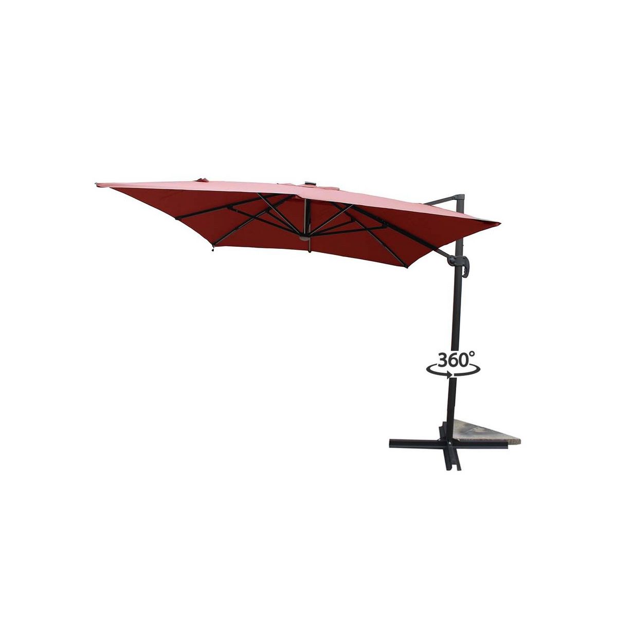 CONCEPT USINE Parasol LED 3 x 4 m terracotta CALVIA