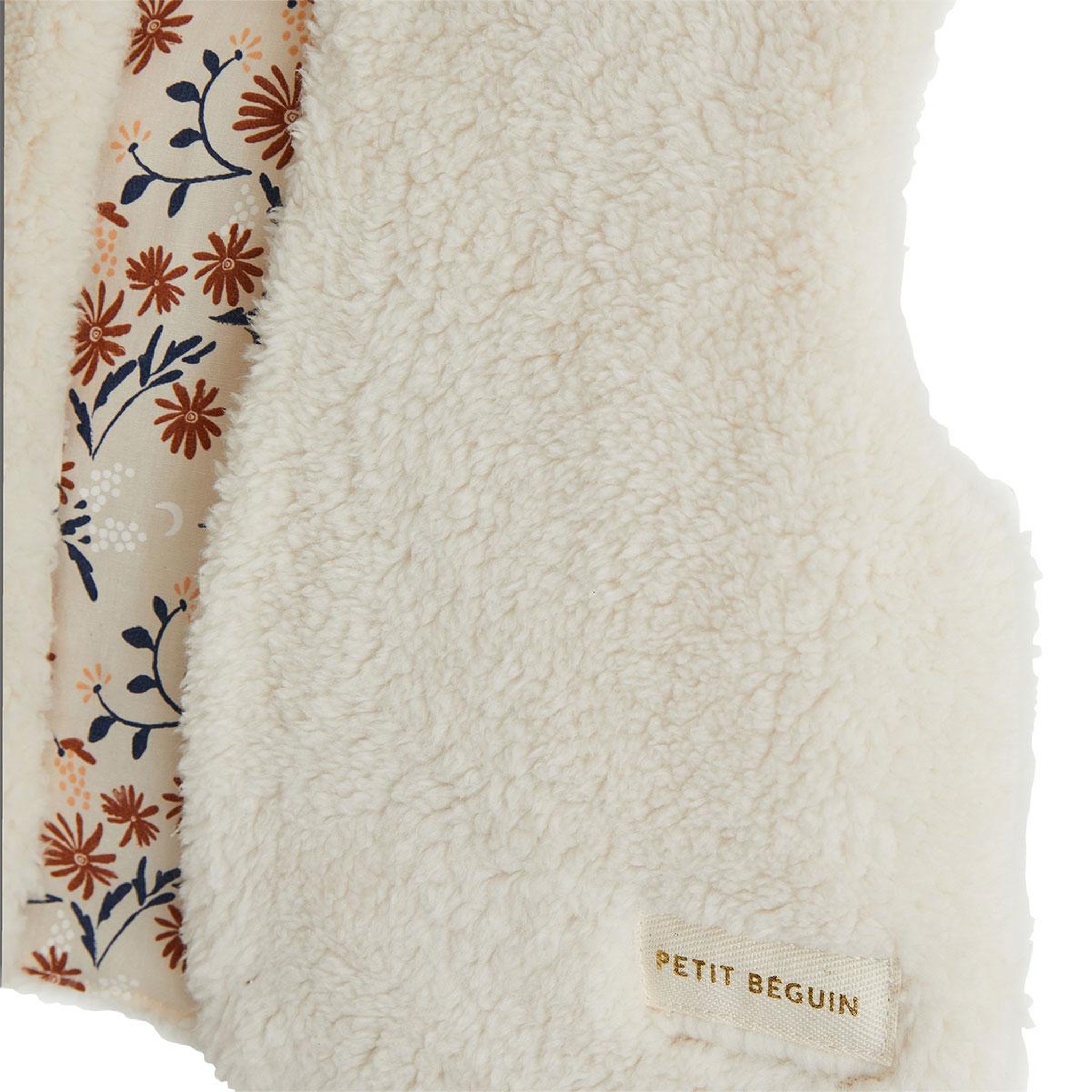 Voir la diapositive 4 : PETIT BEGUIN Veste sans manches bébé réversible en sherpa Ollie