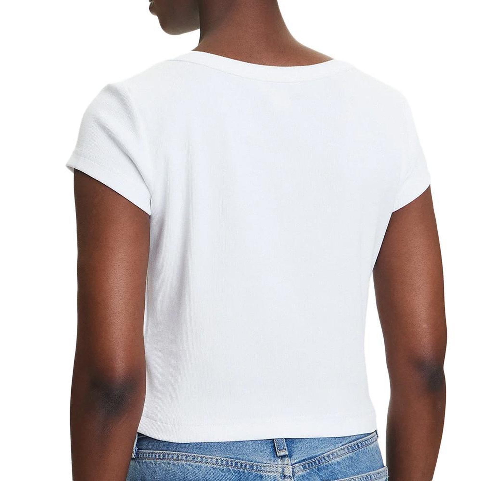Voir la diapositive 2 : CALVIN KLEIN JEANS T Shirt  Femme Calvin Klein Label 2x2