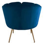 Voir la diapositive 3 : Paris Prix Fauteuil Arrondi en Velours  Dabren  80cm Bleu