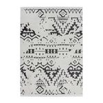 Paris Prix Tapis Ethnique à Franges  Agadir  Noir & Blanc. Coloris disponibles : Noir