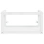 Voir la diapositive 3 : VIDAXL Cadre de lavabo de salle de bain mural Blanc 59x38x31 cm Fer