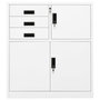 Voir la diapositive 2 : VIDAXL Armoire de bureau Blanc 90x40x102 cm Acier