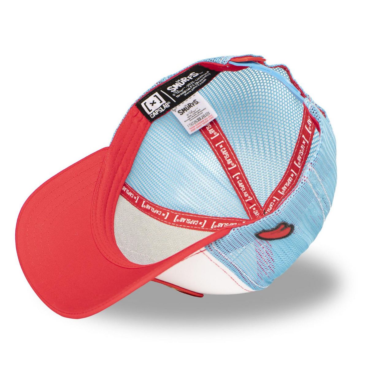 CAPSLAB Casquette trucker avec filet The Smurfs Papa